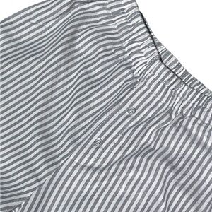 Sincerely Jules Gray and White Pocketed Striped Pants